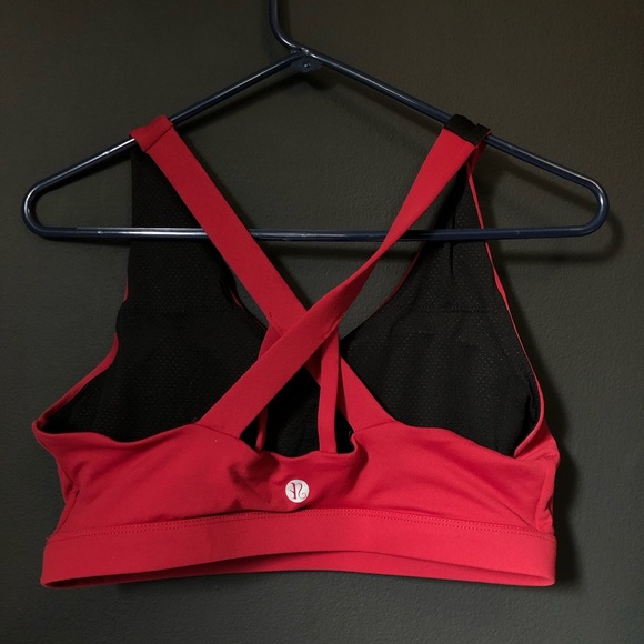 Red Comfy Sports Bra - Picture 3 of 3
